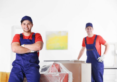 Professional packing supplies and neatly organised moving boxes in Clerkenwell