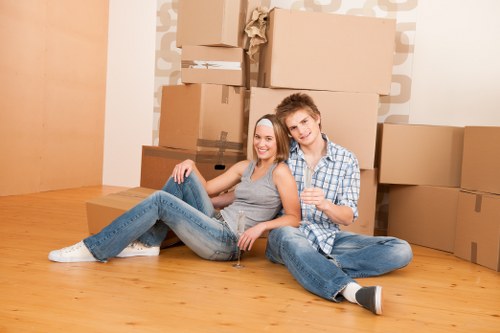 Professional team handling a local office relocation in Clerkenwell