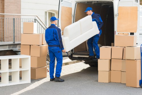 Packing and loading service for a home move in central London