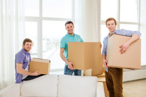 Professional movers organizing a residential relocation in Clerkenwell