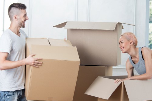 Organised furniture handling in a Clerkenwell removal