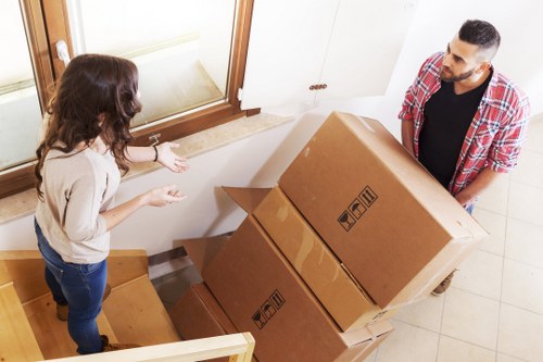 Local moving team handling access challenges in a Clerkenwell apartment building