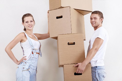 Moving van loading for a local Clerkenwell home or business move