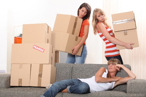 Moving checklist and packed boxes ready for a Clerkenwell house removal