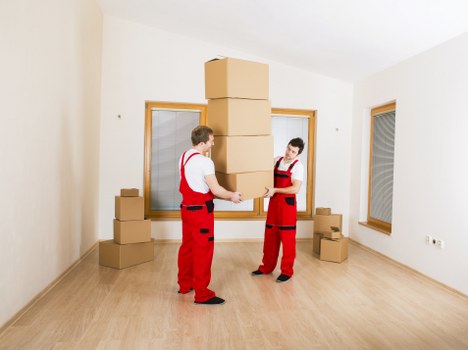 Office furniture and equipment being moved in Clerkenwell