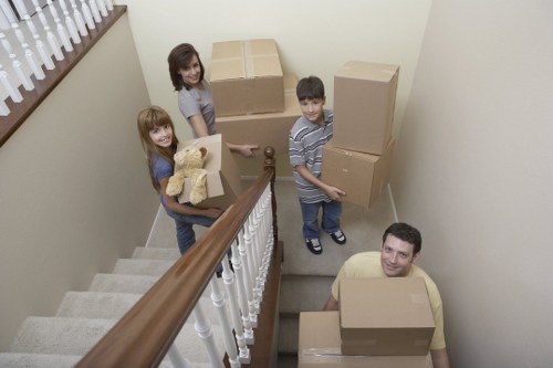 Local movers handling business equipment in central London